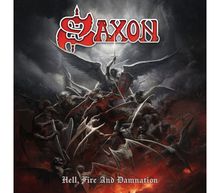 Saxon: Hell, Fire And Damnation (180g) (Limited Edition) (Sunburst Vinyl) (Deluxe Boxset mit nummeriertem Artprint), 1 LP und 1 CD
