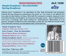 Benjamin Britten (1913-1976): Simple Symphony op.4, CD