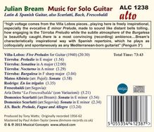 Julian Bream -  Music for Solo Guitar, CD