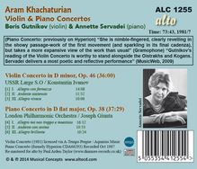 Aram Khachaturian (1903-1978): Violinkonzert, CD