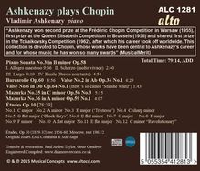 Vladimir Ashkenazy plays Chopin, CD