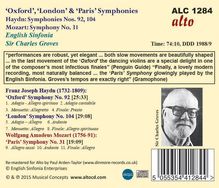 Joseph Haydn (1732-1809): Symphonien Nr.92 &amp; 104, CD