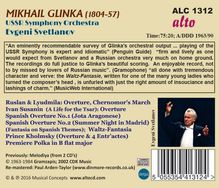 Michael Glinka (1804-1857): Orchesterwerke, CD