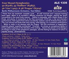 Wolfgang Amadeus Mozart (1756-1791): Symphonien Nr.32,35,36,38, CD