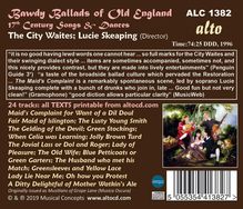 Bawdy Ballads of Old England, CD