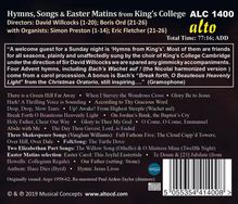 King's College Choir Cambridge - Popular Hymns, Part-Songs and Easter Matins Music, CD