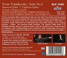 Peter Iljitsch Tschaikowsky (1840-1893): Suite Nr.3, CD