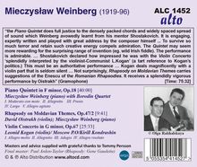 Mieczyslaw Weinberg (1919-1996): Klavierquintett op.18, CD