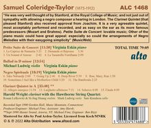 Samuel Coleridge-Taylor (1875-1912): Klarinettenquintett op.10, CD