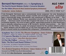 Bernard Herrmann (1911-1975): Symphonie Nr.1, CD