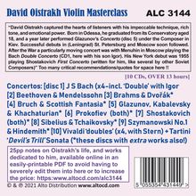 David Oistrach - Violin Masterclass, 10 CDs