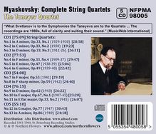 Nikolai Miaskowsky (1881-1950): Sämtliche Streichquartette, 5 CDs