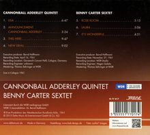 Cannonball Adderley &amp; Benny Carter: Live In Cologne 1961, CD