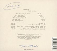 "Full Circle" oben links, Playlist: "Tom Misch - Full Circle" mit 11 Titeln und Zeitangaben; Unterschrift unten.