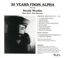 "Deadly" Headley Bennett: 35 Years From Alpha, CD