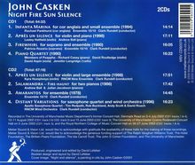 John Casken (geb. 1949): Kammermusik "Night Fire Sun Silence", 2 CDs