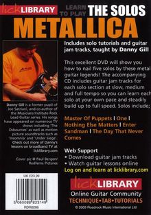 Lick Library: Learn To Play Metallica - The Solos, Noten