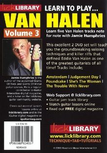 Lick Library: Learn To play Van Halen - Volume 3, Noten