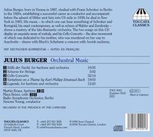 Julius Bürger (1897-1995): Orchesterwerke, CD