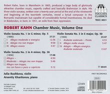 Robert Kahn (1865-1951): Kammermusik Vol.1 - Sonaten für Violine &amp; Klavier, CD