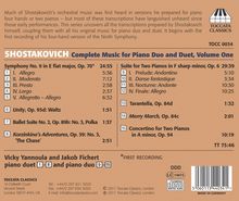 Dmitri Schostakowitsch (1906-1975): Sämtliche Werke für 2 Klaviere &amp; Klavier 4-händig Vol.1, CD