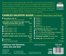 Charles Alkan (1813-1888): Klavierwerke für 2 Klaviere &amp; Klavier 4-händig, CD