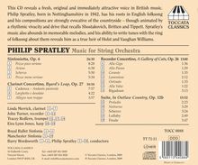 Philip Spratley (geb. 1942): Musik für Streichorchester, CD