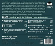 Heinrich Wilhelm Ernst (1814-1865): Sämtliche Werke für Violine &amp; Klavier Vol.1, CD