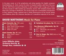 David Matthews (geb. 1943): Orchesterwerke, CD