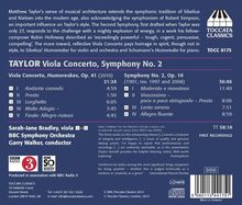 Matthew Taylor (geb. 1964): Symphonie Nr.2, CD