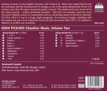 John Pickard (geb. 1963): Kammermusik Vol.2, CD