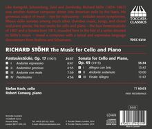 Richard Stöhr (1874-1967): Kammermusik Vol.1, CD