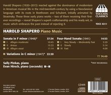 Harold Shapero (1920-2013): Klavierwerke, CD