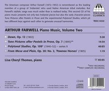 Arthur Farwell (1872-1952): Klavierwerke Vol.2, CD