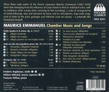 Maurice Emmanuel (1862-1938): Kammermusik &amp; Lieder, CD