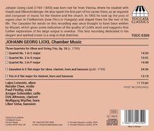 Johann Georg Lickl (1769-1843): Kammermusik für Bläser, CD
