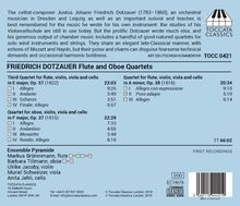 Friedrich Dotzauer (1783-1860): Flötenquartette E-Dur op.57 &amp; a-moll op.38, CD