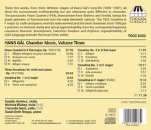 Hans Gal (1890-1987): Klavierquartett op.13, CD