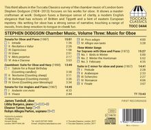 Stephen Dodgson (1924-2013): Kammermusik Vol.3 - Musik für Oboe, CD