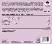 Julius Bittner (1874-1939): Orchesterwerke Vol.1, CD