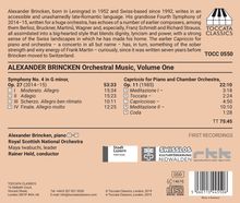 Alexander Brincken (geb. 1952): Orchesterwerke Vol.1, CD