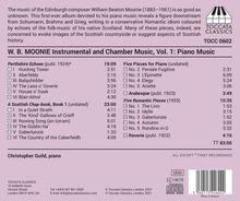 William Beaton Moonie (1883-1961): Instrumental- &amp; Kammermusik Vol.1 - Klavierwerke, CD