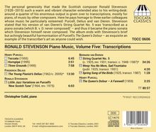 Ronald Stevenson (1928-2015): Klavierwerke Vol.5 "Transkriptionen", CD
