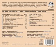 Andrew Anderson (geb. 1971): A Lenten Cantata, CD