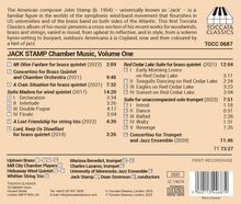 Jack Stamp (geb. 1954): Kammermusik Vol.1 - Werke für Bläser &amp; Streicher, CD