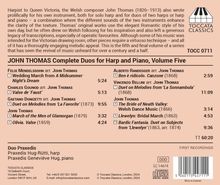 John Thomas (1826-1913): Thomas: Sämtliche Duos für Harfe und Klavier, Vol. 5, CD