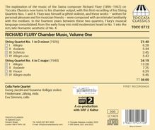 Richard Flury (1896-1967): Kammermusik Vol.1, CD