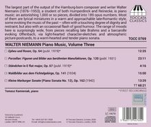 WALTER NIEMANN Piano Music, Volume Three. Stücke: "Epheu und Rosen," "Porzellan," "Ständchen," "Waldbilder," "Kleine Marburger Sonate."