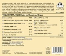 TOCC 0808. TONY HEWITT-JONES Music for Chorus and Organ. Verschiedene Titel und Laufzeiten. Logo oben rechts.
