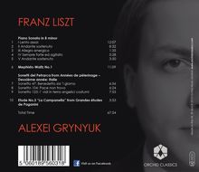 Franz Liszt (1811-1886): Klaviersonate h-moll, CD